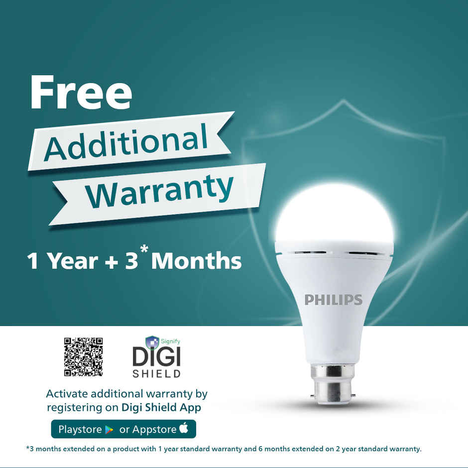 Philips Emergency LED Bulb | 13 W | Cool White | B22 | 3 Hrs