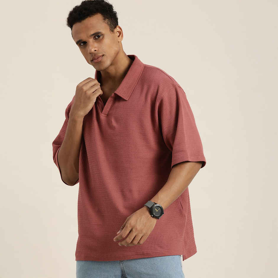 Dillinger Men's Oversized T-shirts | DLOVRPL001WRS | Withered Rose - S