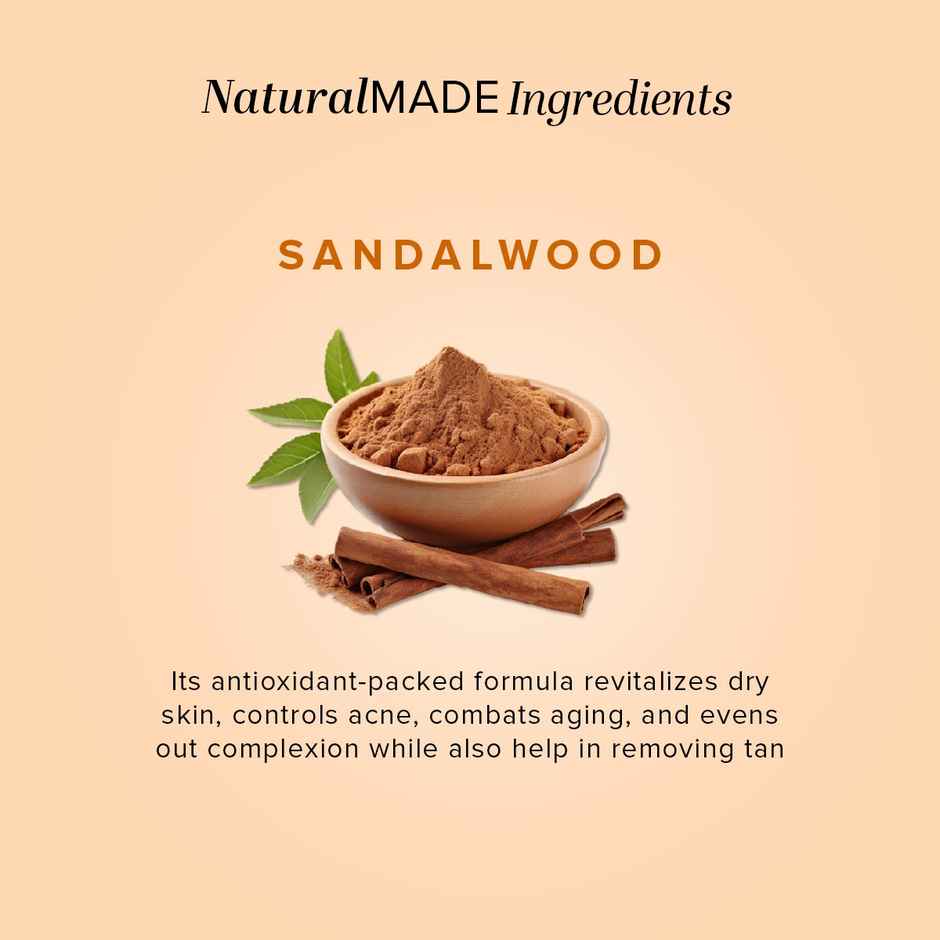 Khadi Naturals Sandalwood Soap For Bright and Glowing Skin