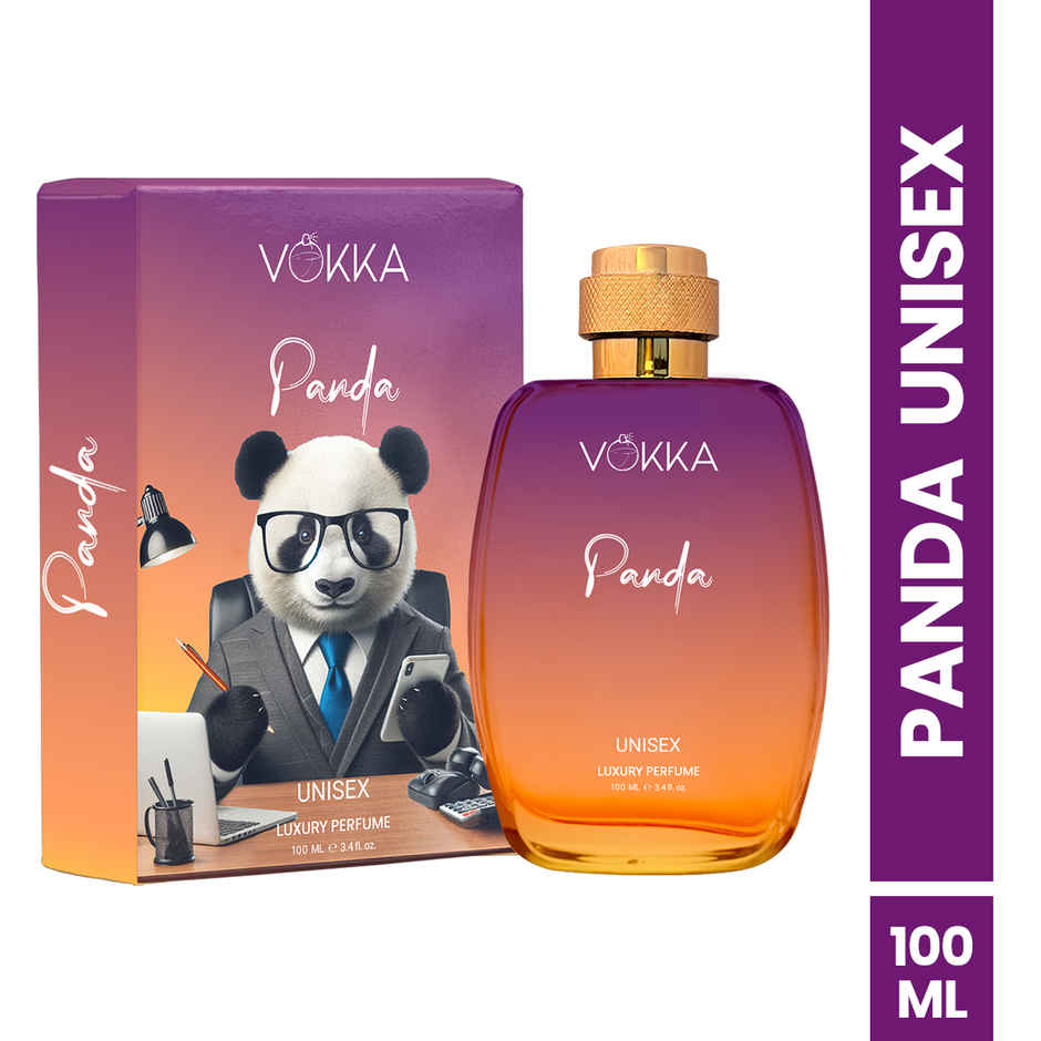 Vokka Panda Unisex Luxury Long Lasting EDP Saffron Amber Leathery