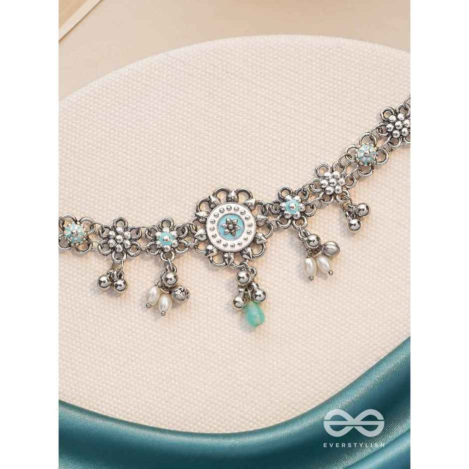 Everstylish The Sky Bouquet- Enamelled Oxidised Neckpiece