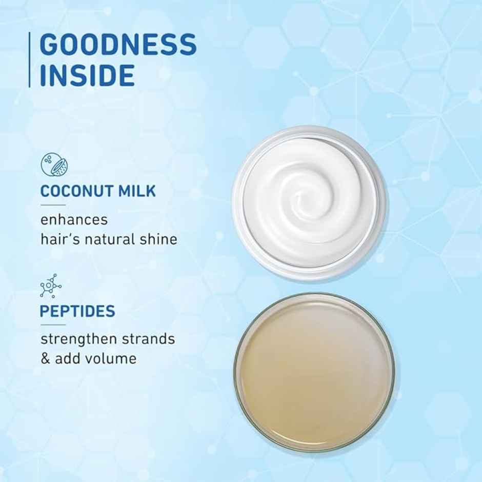 Plum Coconut Shampoo for Rough Hair with Coconut Milk and Peptides for Soft & SilkyHair