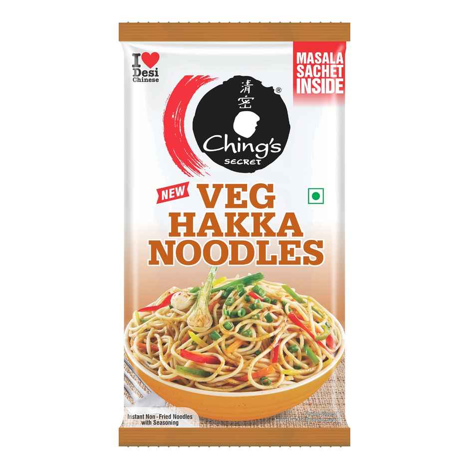 Ching's Secret Veg Hakka Noodles, Cooks In 5-7 mins, Just Soak & Drain Combo