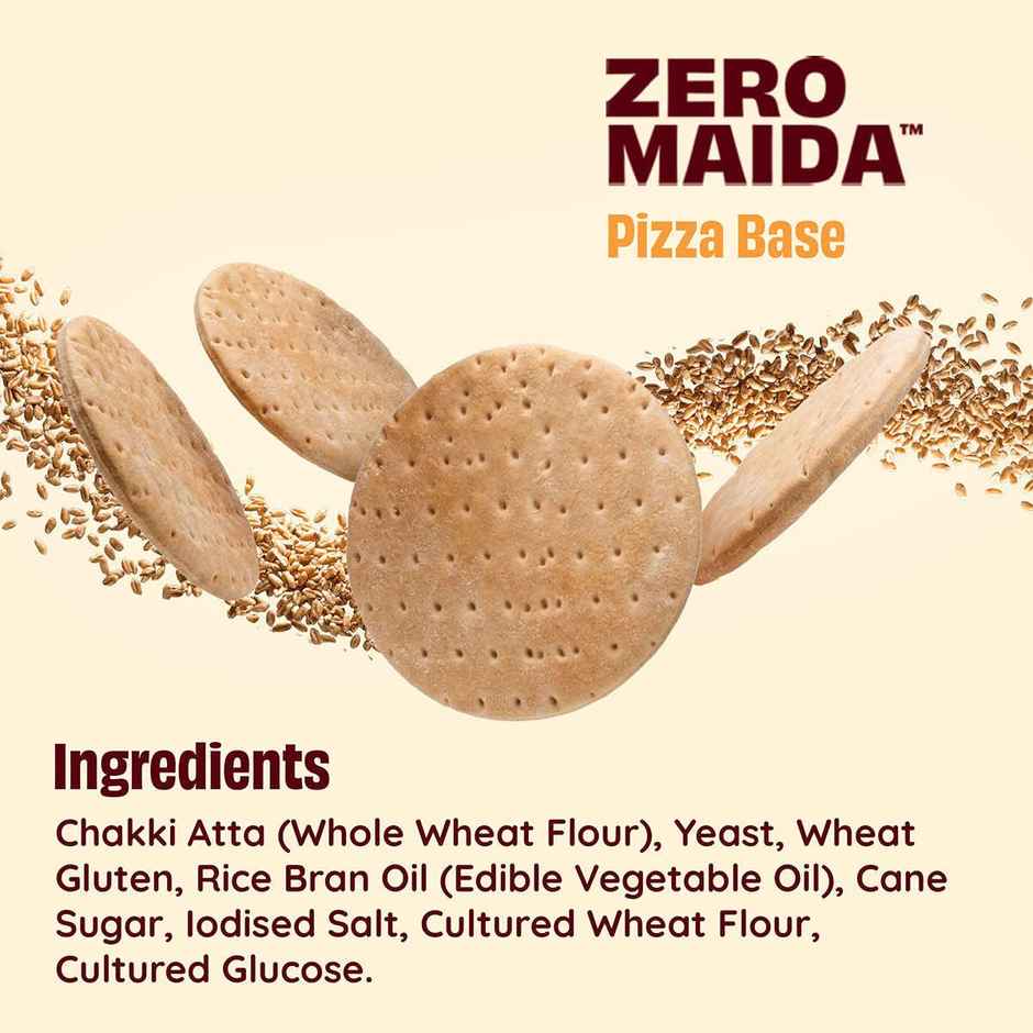 The Health Factory Pizza Base | Zero Maida | Whole Wheat Pizza