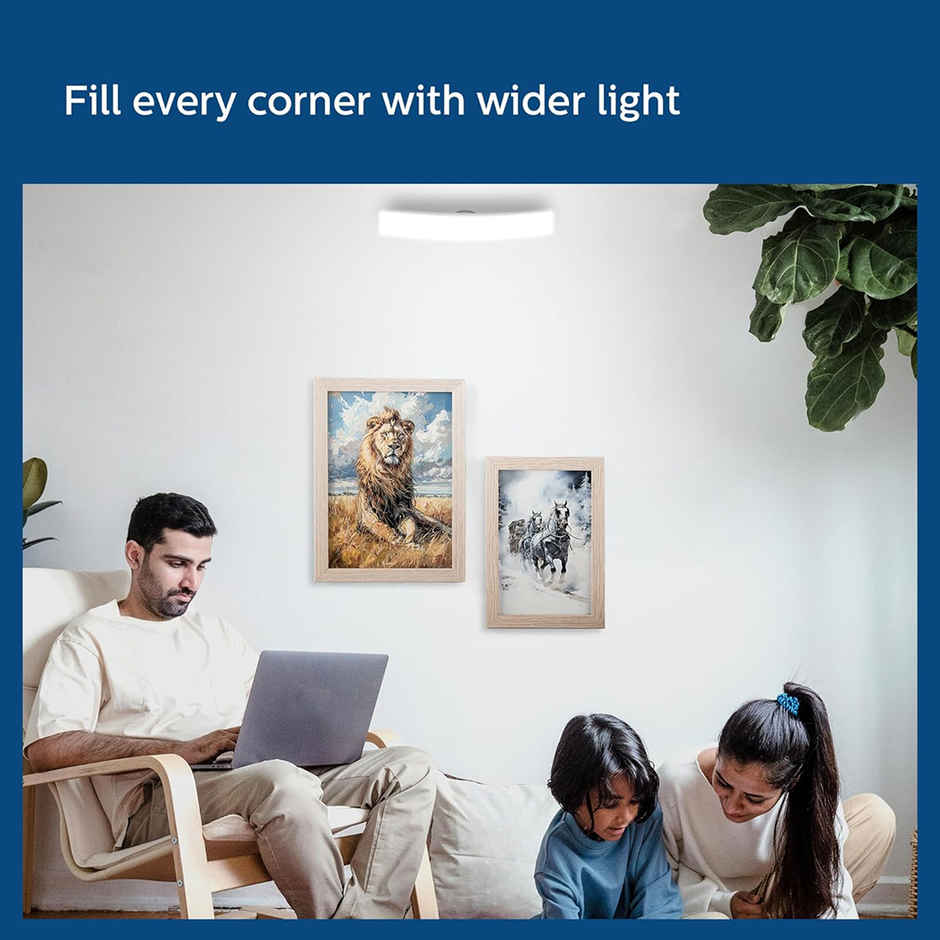 Philips Stellar Bright Curvy 14W Led Bulb Crystal White | B22 Base Holder