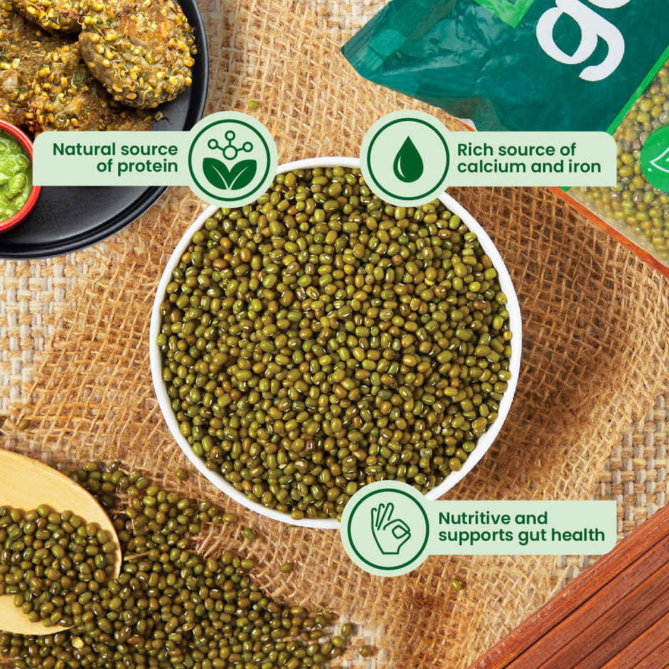 Daily Good Unpolished Green Moong Whole Combo