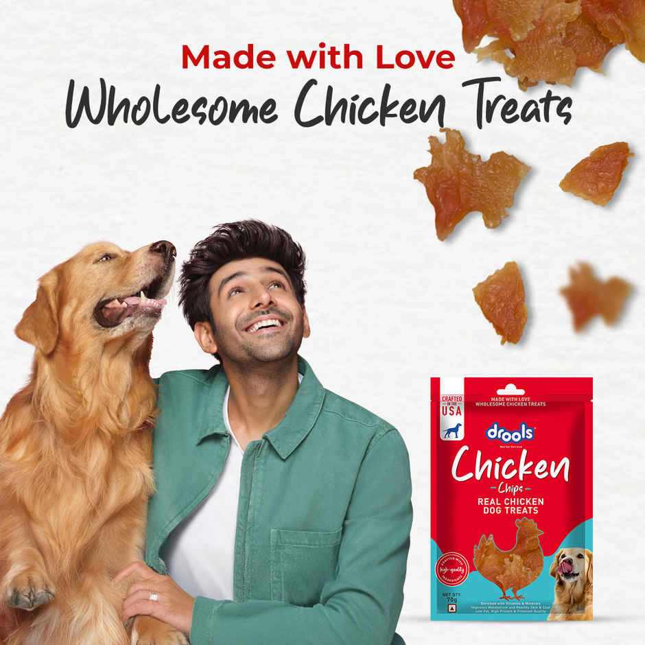 Drools Chicken Chips Dog Treats | Best For Training & Bonding | For Puppy & Adult