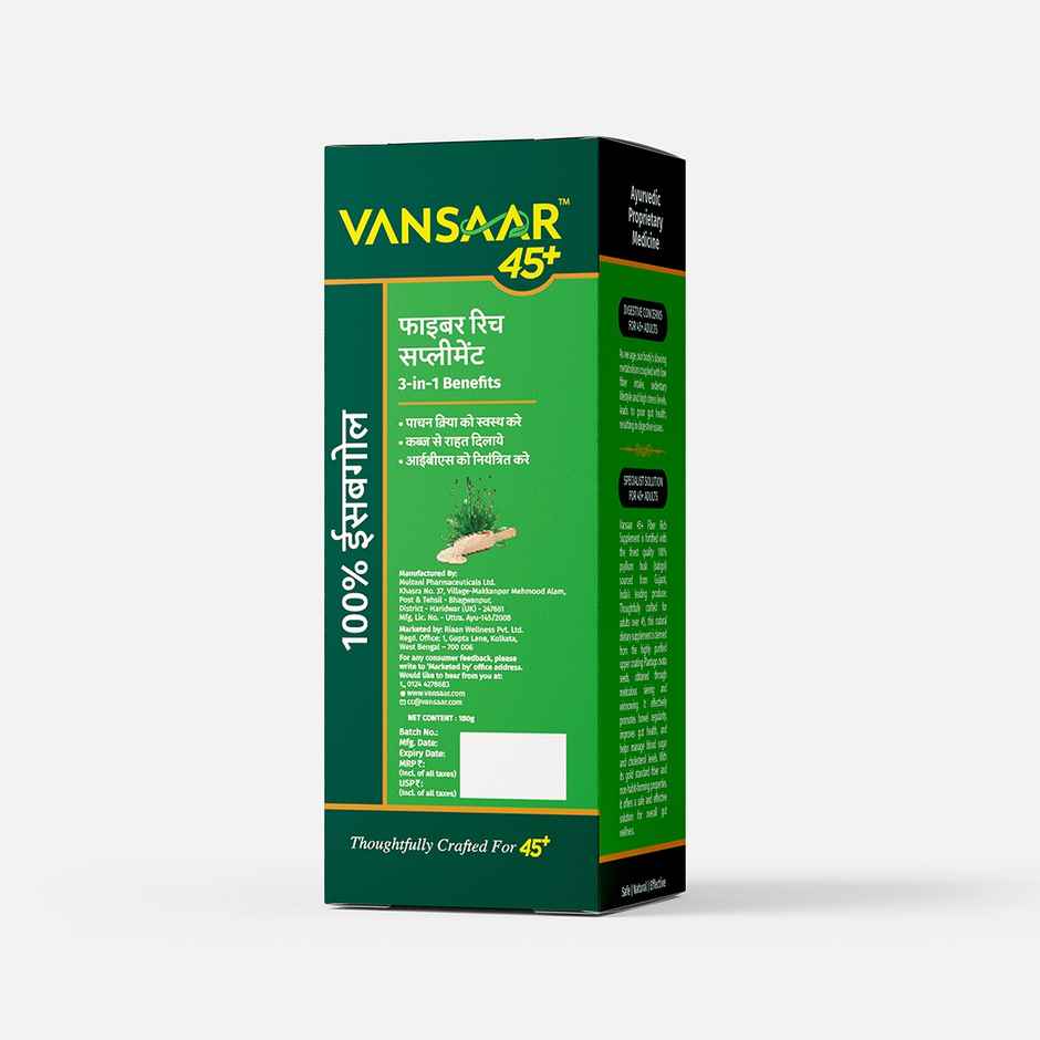 Vansaar 45+ Isabgol Fiber Rich Supplement