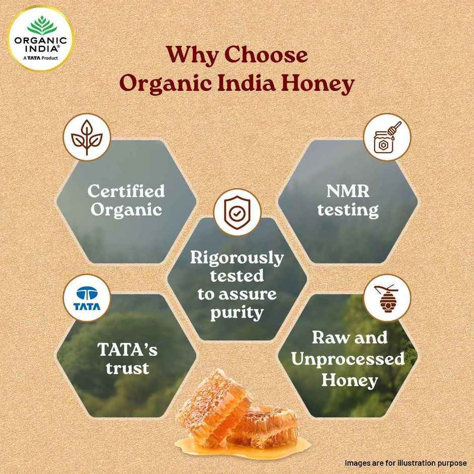 A Tata Product - Organic India Himalayan Multi Floral Honey | Rich In Nutrients | Antioxidants