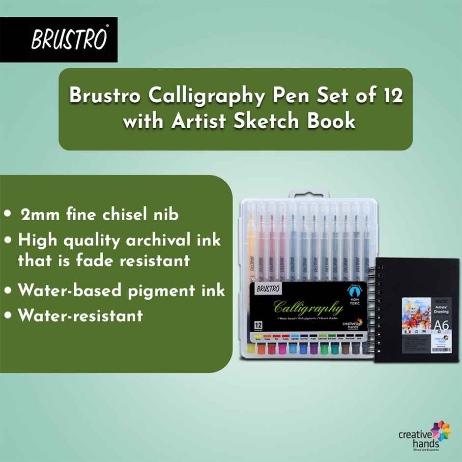 Brustro Calligraphy Pen Set Of 12