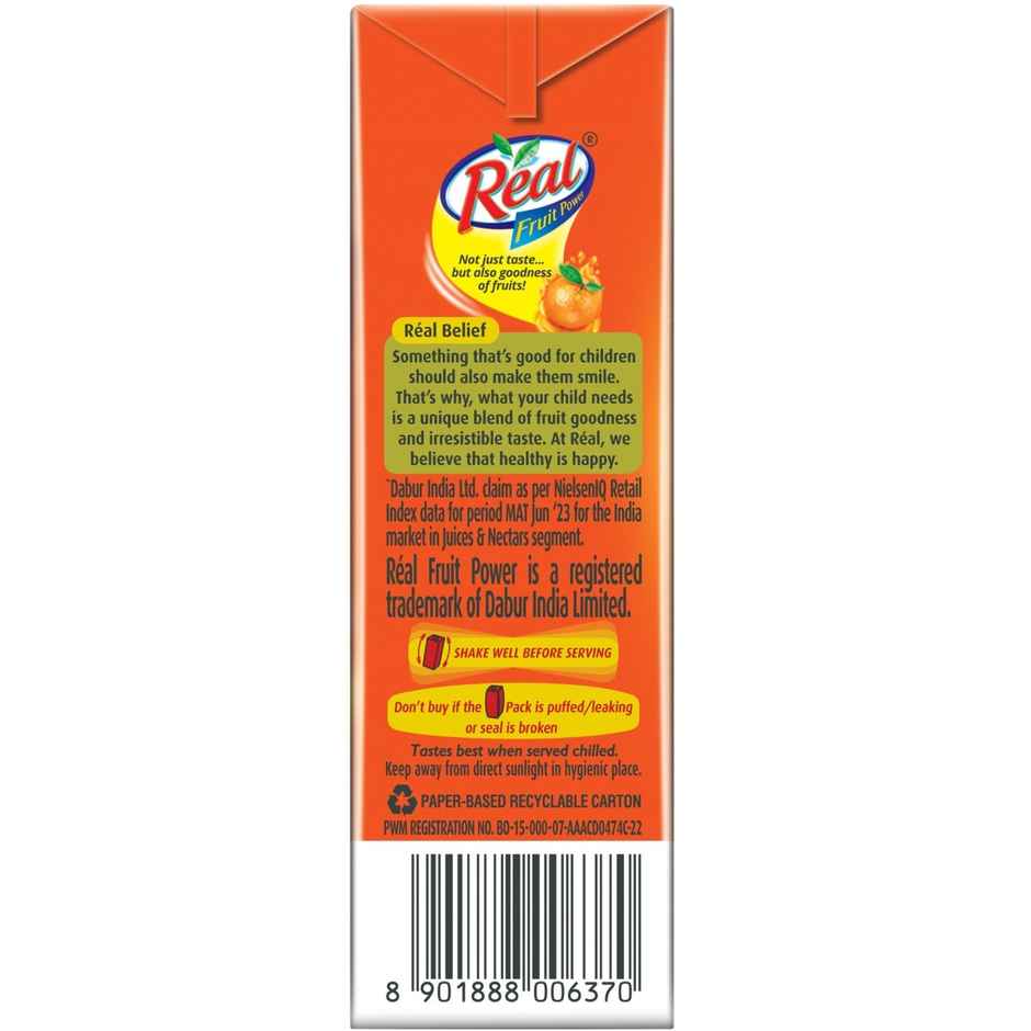 Blueberry Imported(125gms) & Real Fruit Power Orange Juice(180ml) Combo