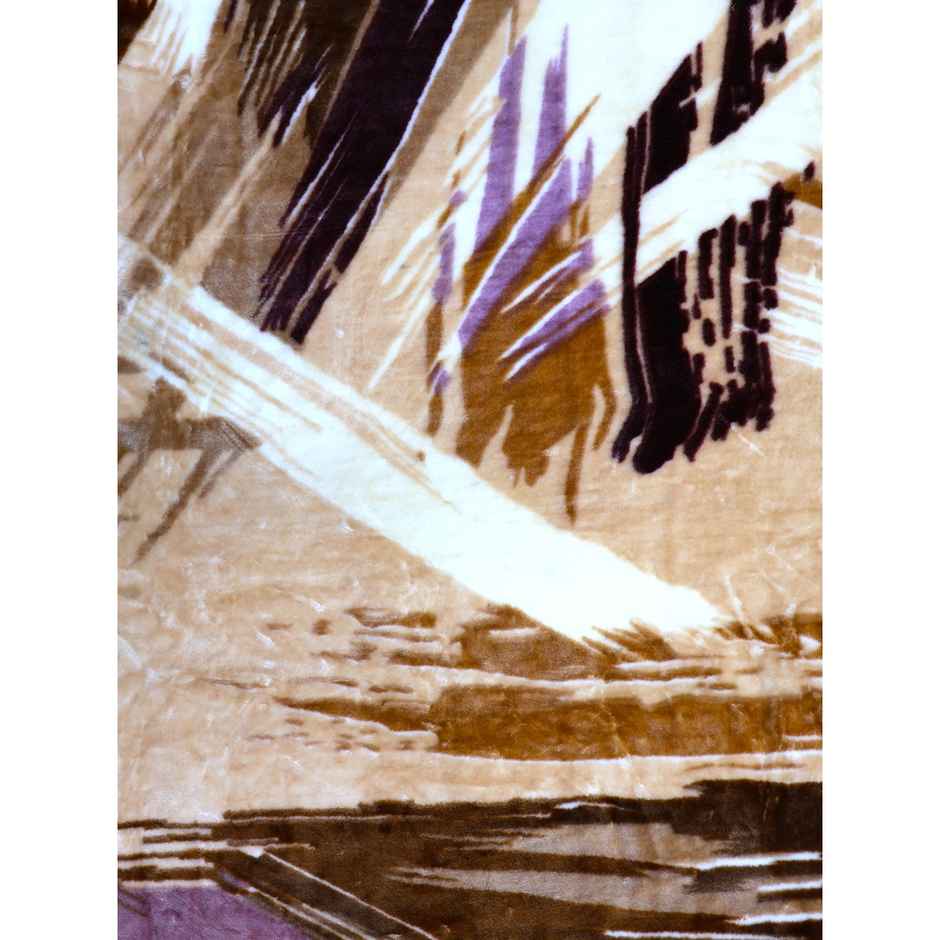 Signature 530 Gsm Polyester Brown Mind Winter Super Soft Double Bed Mink Blanket