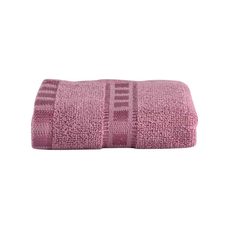 Kuber Industries Pack of 2 Check Border Hand/Face Towels For Men & Women | Pink & Sky Blue