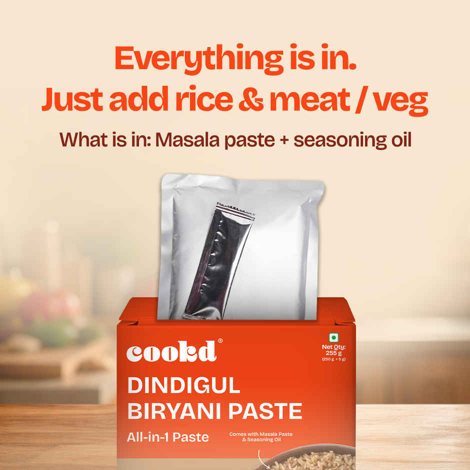 Cookd Dindigul Biryani Masala Paste - Ready to Cook