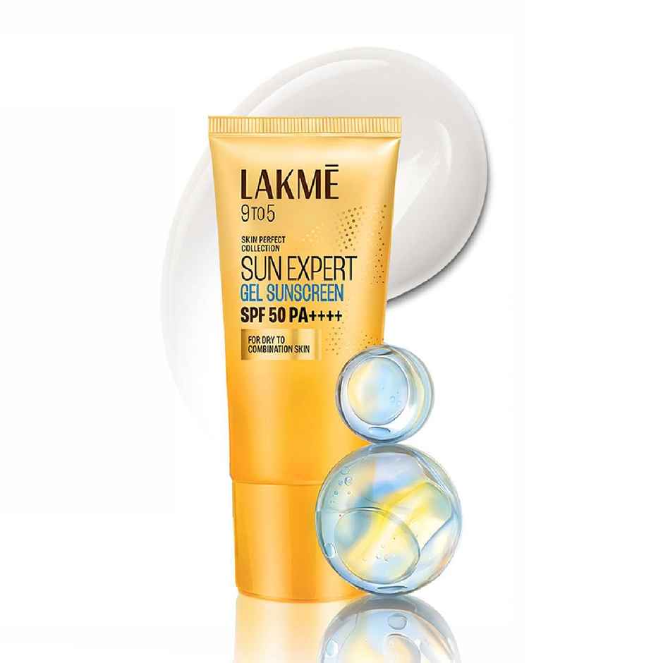 Lakme Sun Expert Gel Light Sunscreen, SPF 50 PA+++ |Uva/B Protection, Matte Finish