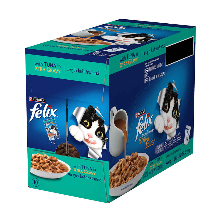 Felix Purina Felix Gravy Lover, Meaty Tuna Chunks