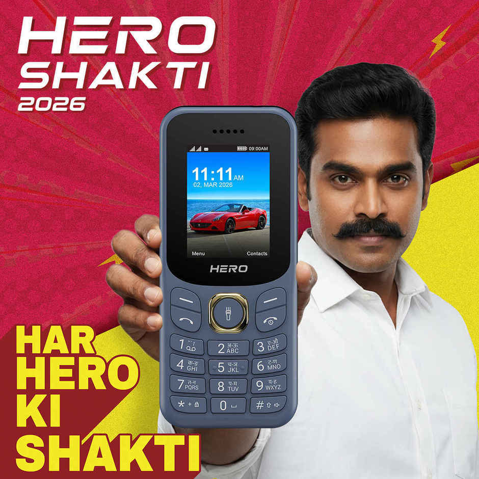 Lava Hero Shakti 2026 Dual SIM Keypad Phone | 1.8 inch Display | Type C | Grey