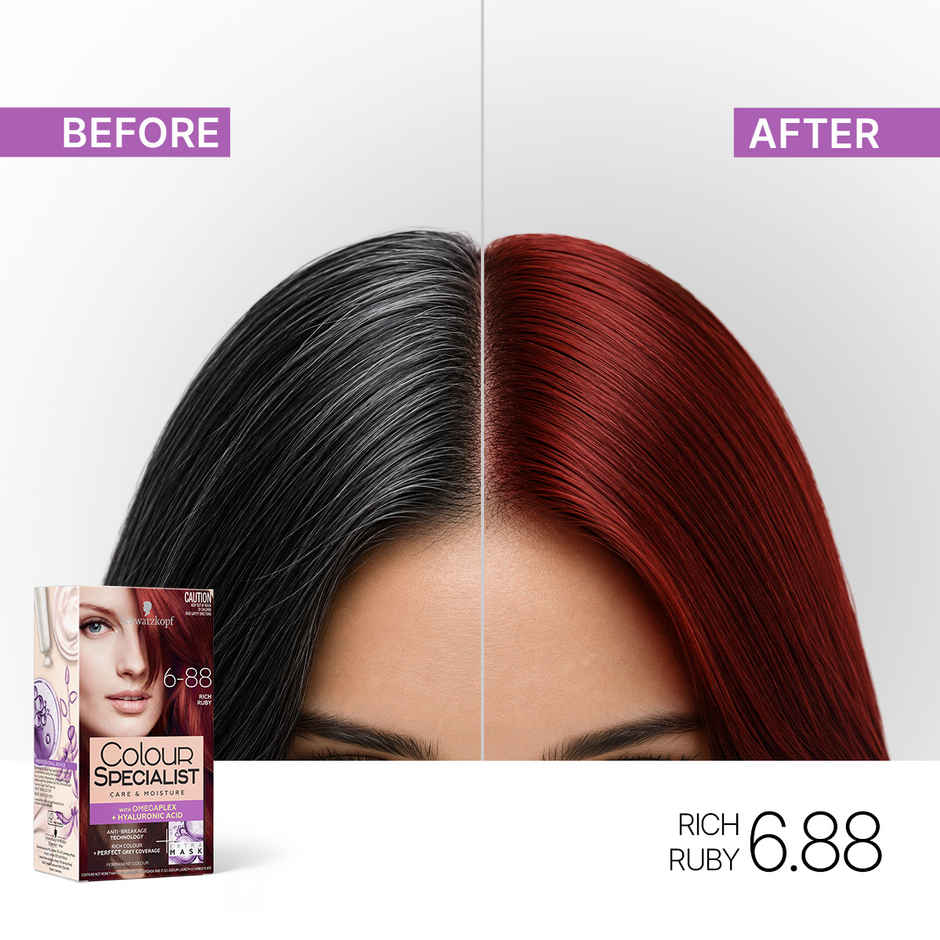 Schwarzkopf Colour Specialist Permanent Hair Colour 6-88 Rich Ruby
