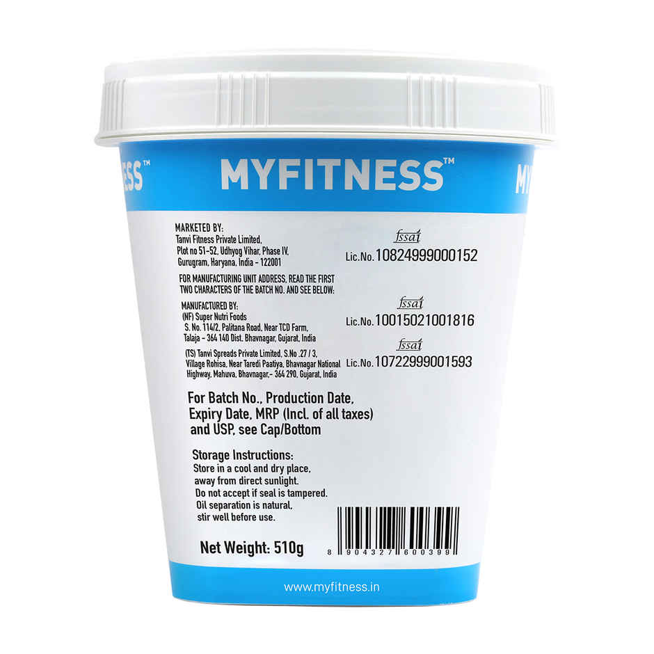 MyFitness Original Peanut Butter Crunchy Spread | High Protein