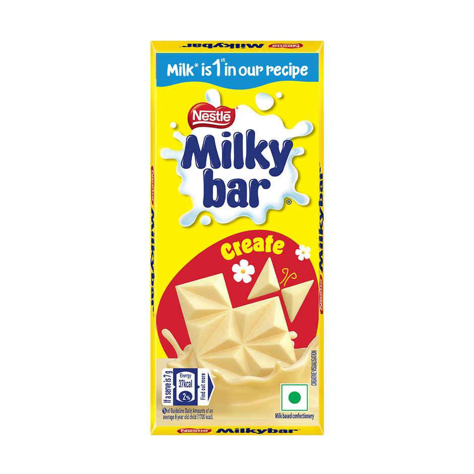 Nestle Milkybar Chocolate, Yummy Creamy Treat, Made with Milk