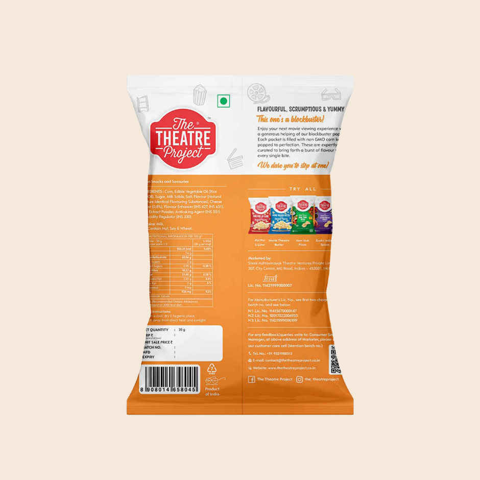 TTP Gourmet Popcorn | Cheddar Cheese | Cheesy & Crunchy