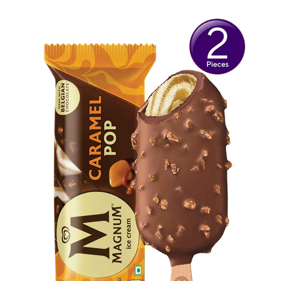 Kwality Wall Magnum Caramel Pop Ice Cream Stick Combo