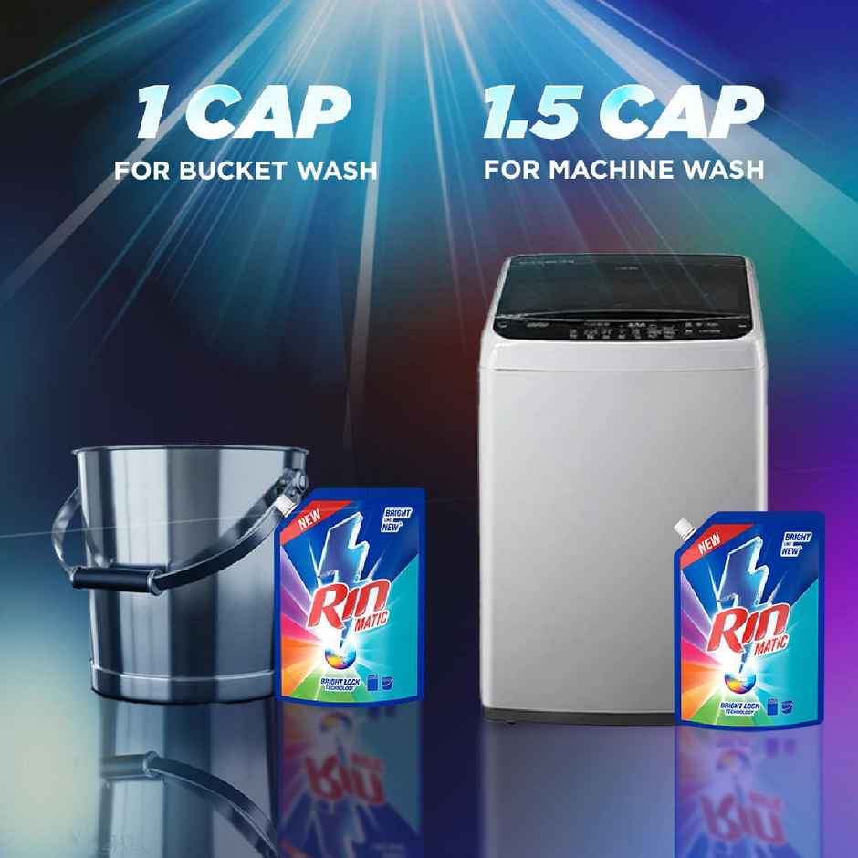 Rin Matic Top Load Detergent Liquid | Pouch
