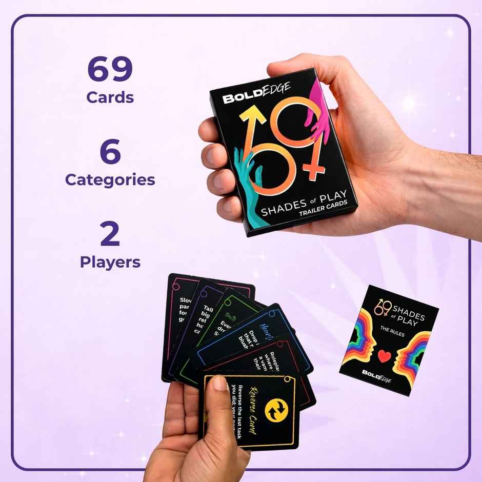 Boldedge 69 Shades Of Play Card Game For Couples | 69 Cards | 6 Categories