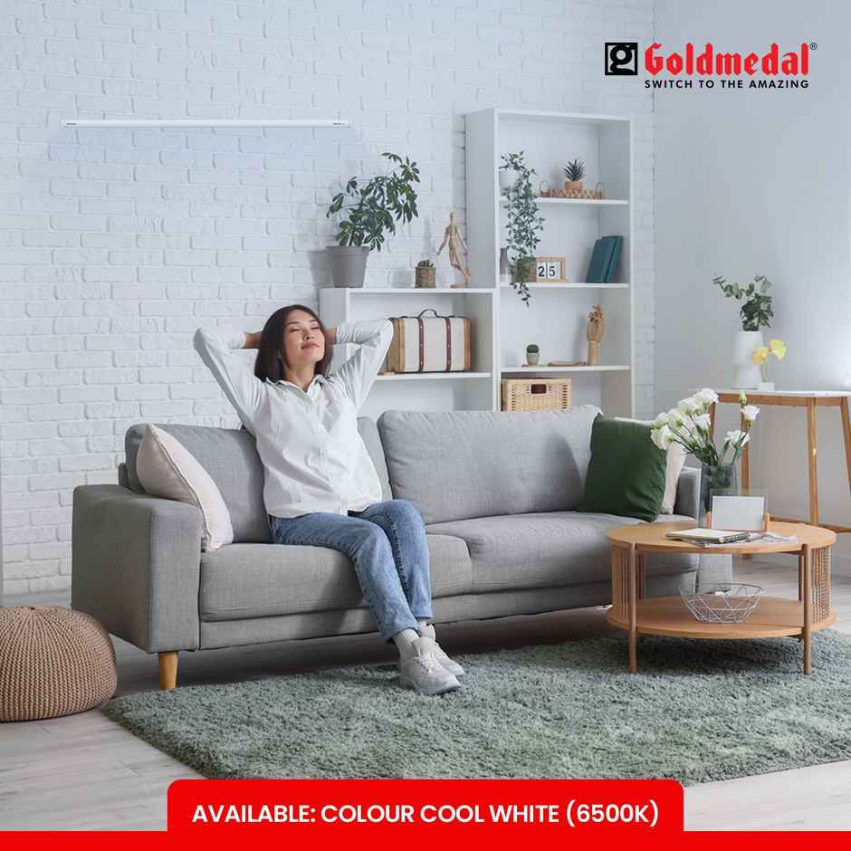 Gold Medal Magicline Plus 36W LED Batten for Living Room, Bedroom - Cool Day Light (6500K) | High Lumens Light Output | Energy Efficient Tubelight for Home