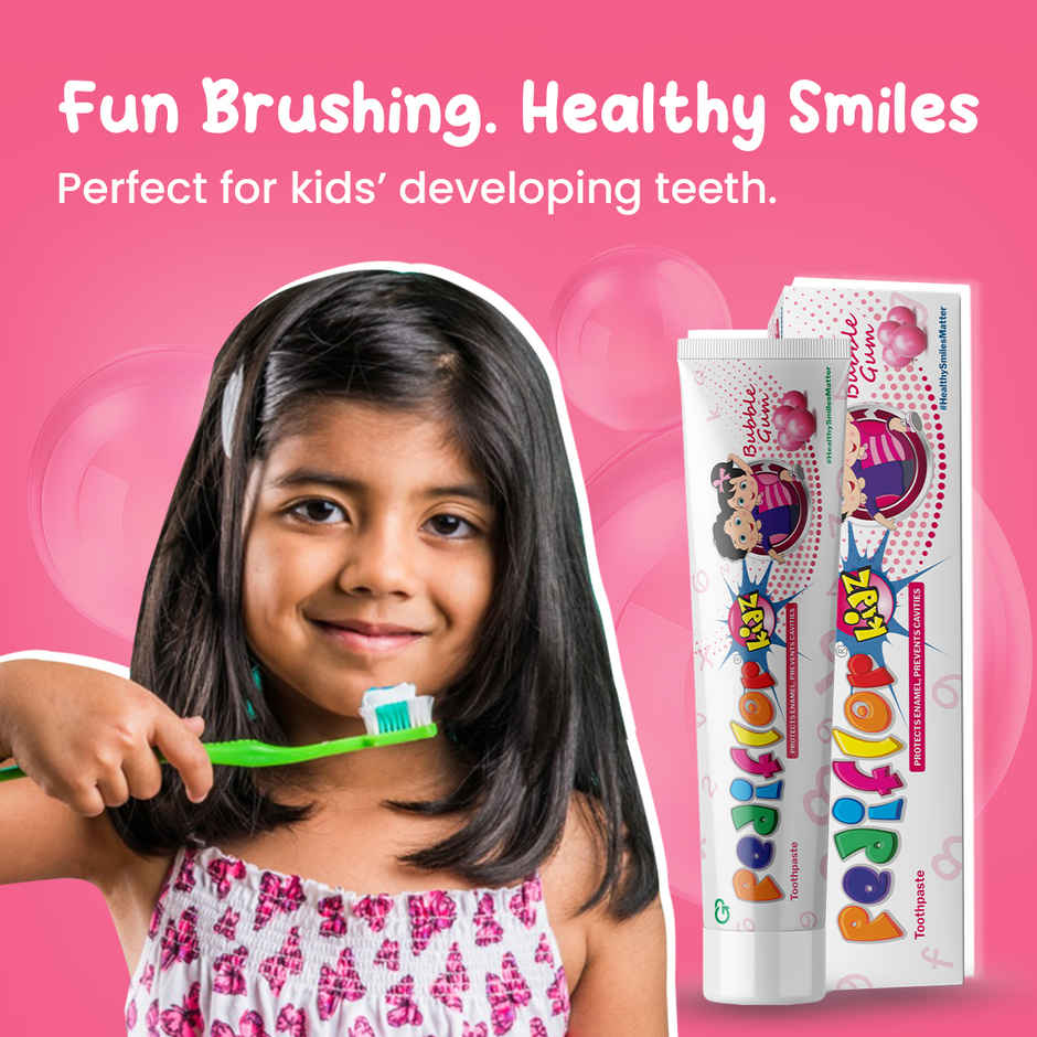 Pediflor Kidz Bubble Gum Flavour Toothpaste