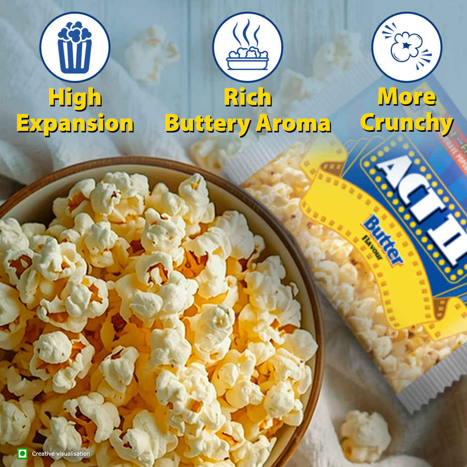 ACT II Microwave Popcorn - Butter, small pack, Hot & Fresh in 3 mins Combo