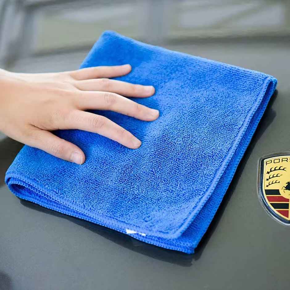 Sheen Microfiber Car Cleaning Cloth (Pack of 2) - Assorted | 300 GSM