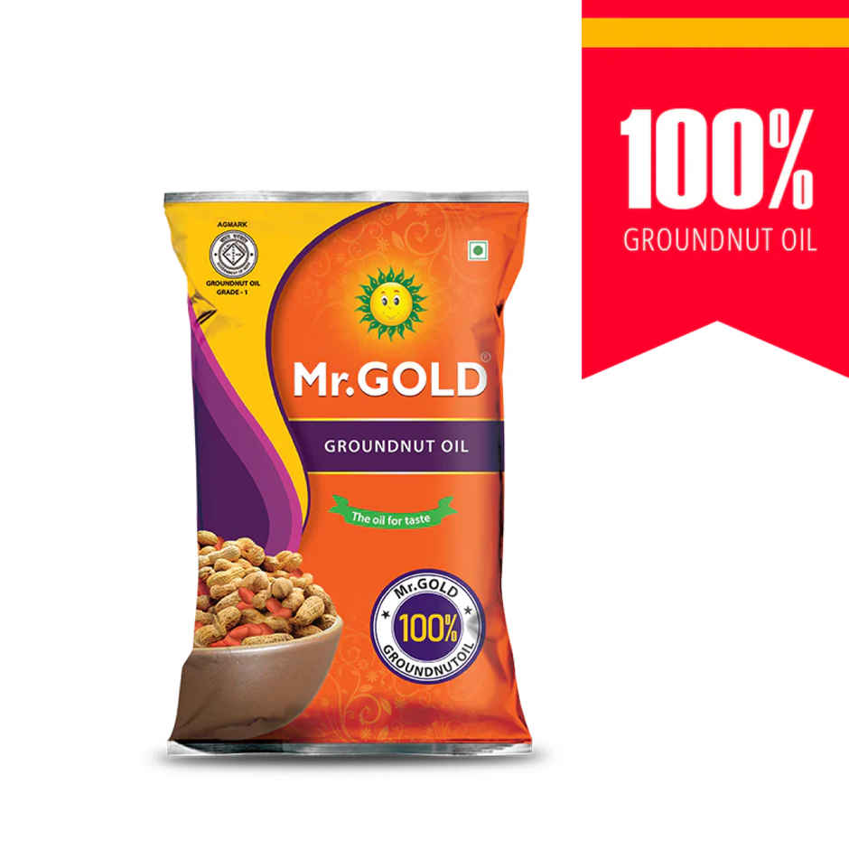 Mr. Gold Groundnut Oil Pouch Combo