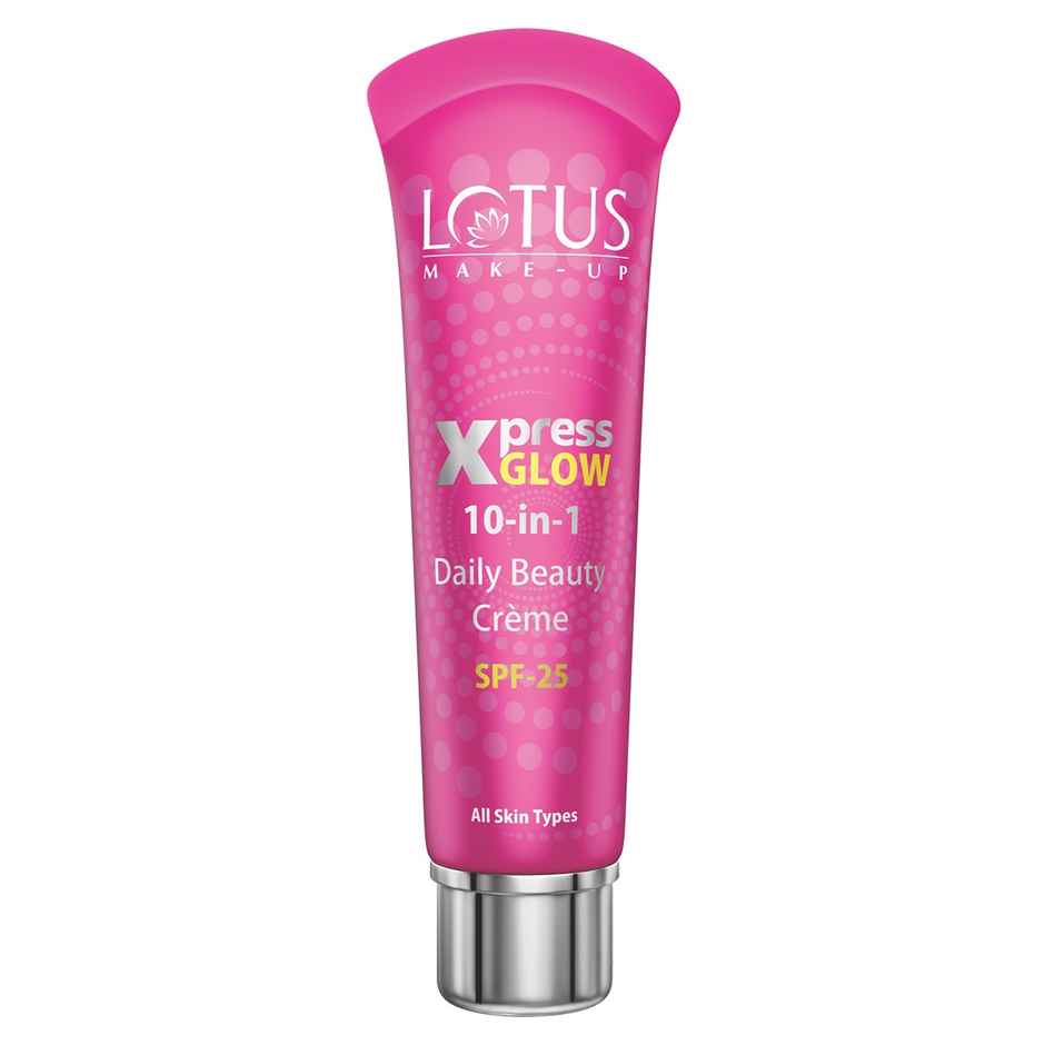 Lotus Make-Up Xpressglow Daily Beauty Cream Royal Pearl Spf 25 Aloe Vera Semi Matte Finish