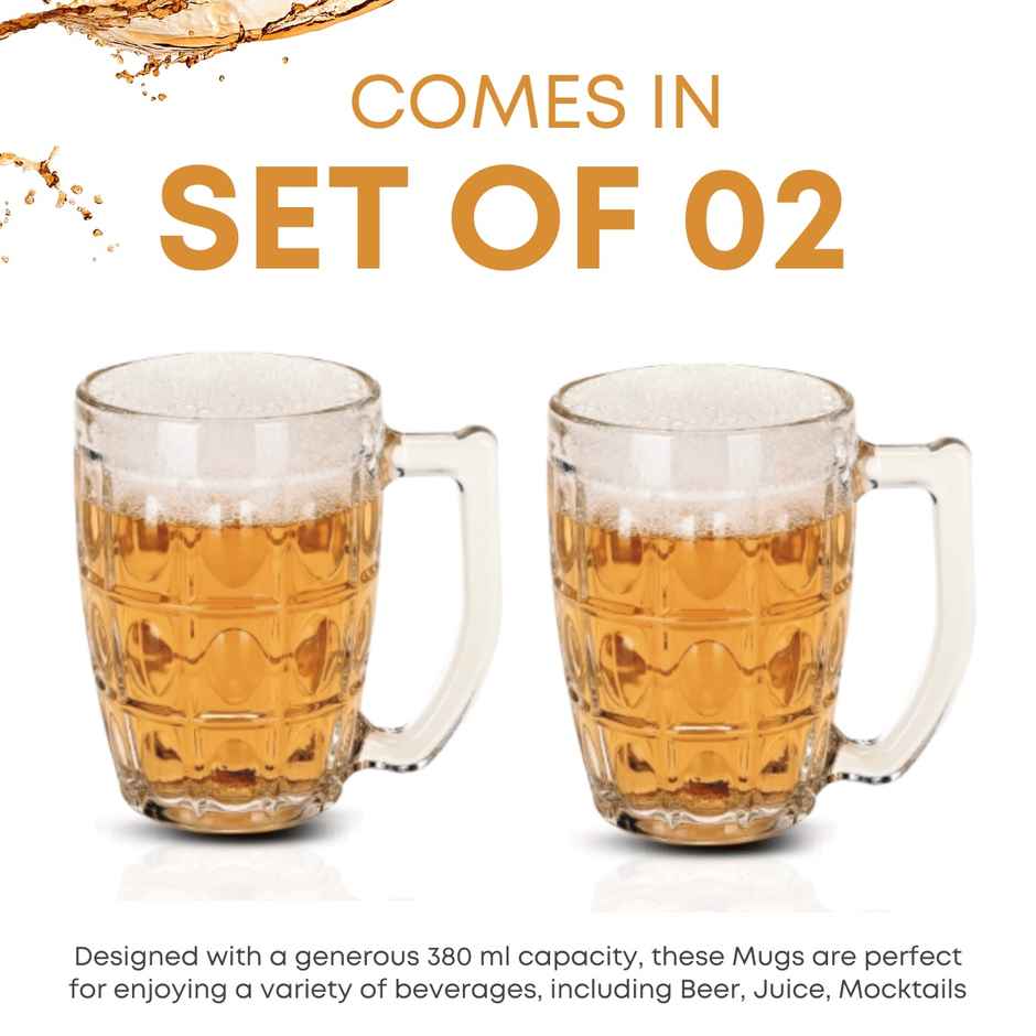 Beer Mug Set | 380 ml Each | Yera Glassware