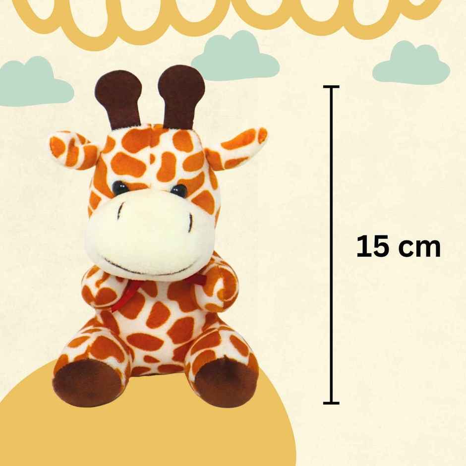 Jack Giraffe Plush Toy | Soft Stuffed Animal Toy | Birthday Gift for Kids | 15 cm