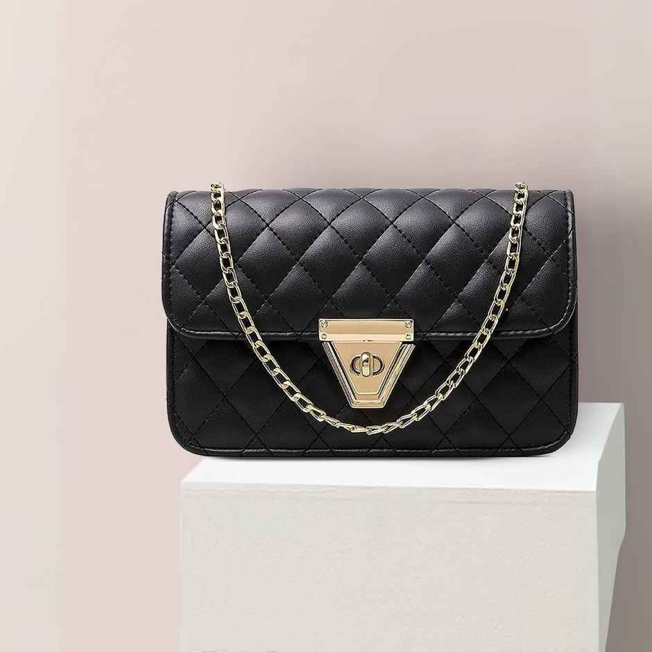 Fargo Women's Leatherette Sling Bag | Black