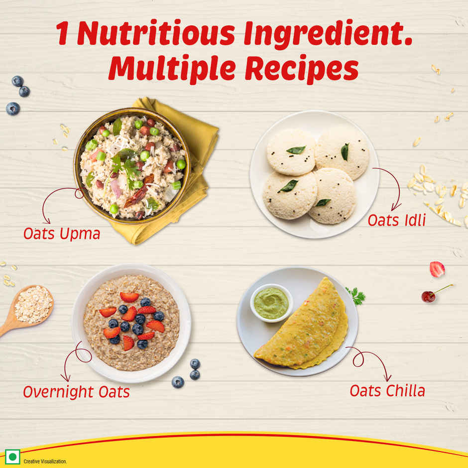 Saffola Rolled Oats | Soft & Creamy Oats | Power of Protein | Iron & Fibre | Nutritious Grain Jar