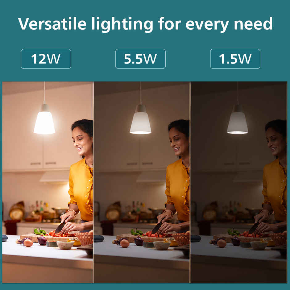 Philips Multi Wattage LED Bulb | 12 W | 6500 K | B22