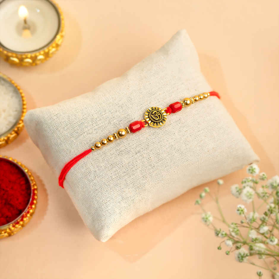 Rakhi for Brother | Om | Religious | Pack of 1 | Shree Rakhi