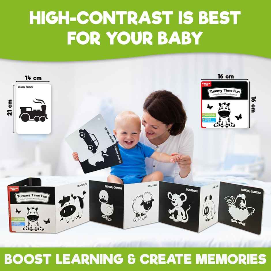 Einstein Box High Contrast Set For Babies and Infants 0-3-6-9-12 Months Old