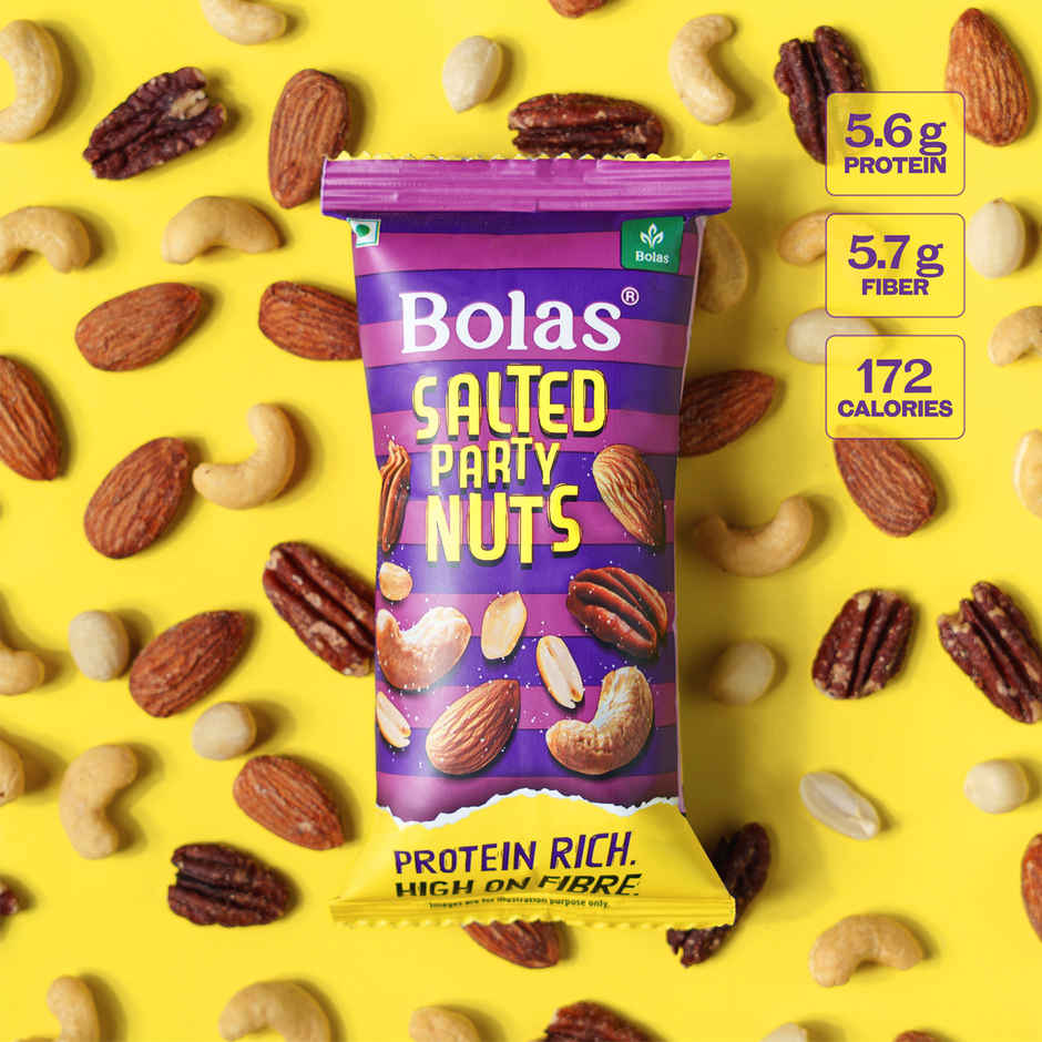 Bolas Salted Party Nuts Mix | Roasted and Salted Dry Fruit Mix