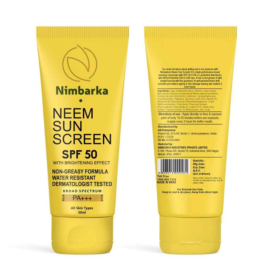 Nimbarka Neem Sunscreen SPF 50 PA++++ Lightweight & Non-Greasy