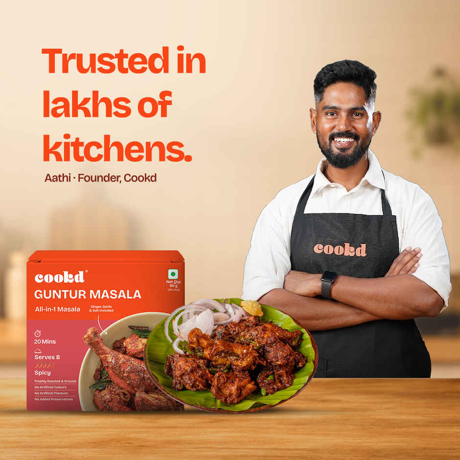 Cookd Guntur Chicken & Mutton Masala - Andhra Style Spicy Masala