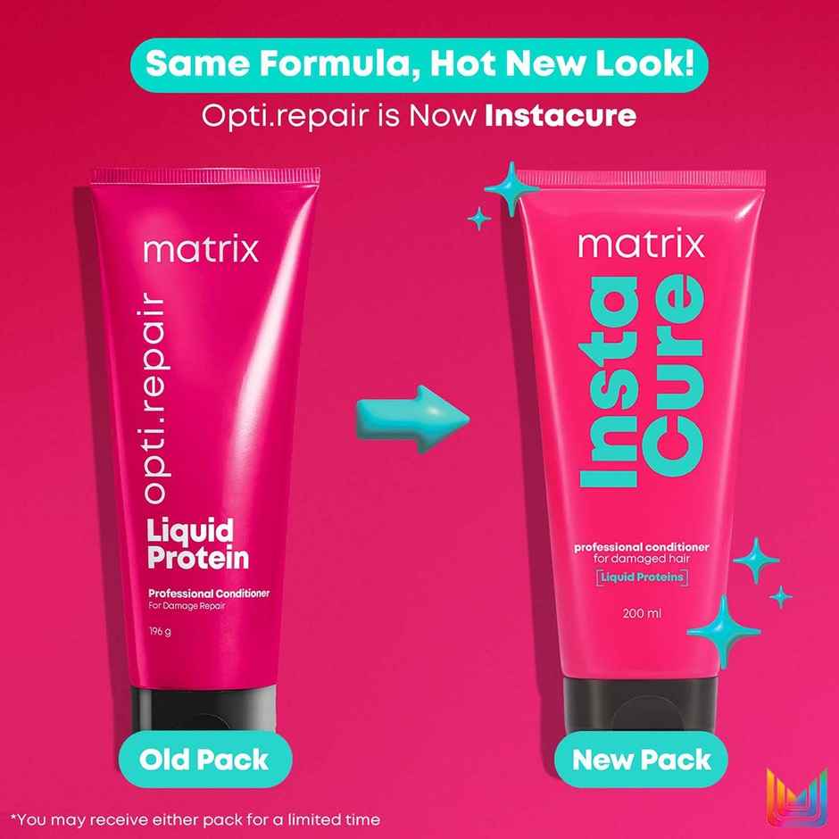 Matrix InstaCure Liquid Protein Conditioner for Damaged Hair | Reduced Split Ends & Breakage