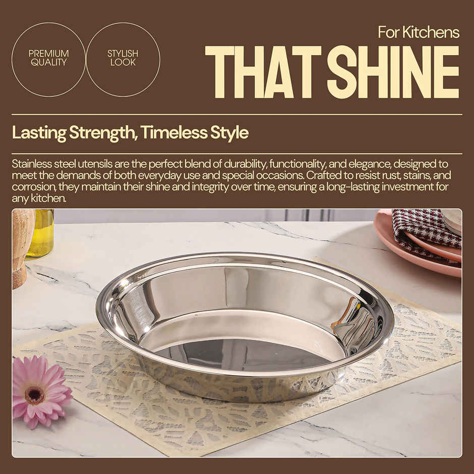 Jensons Stainless Steel Parat no. 14 in, Capacity - 5L