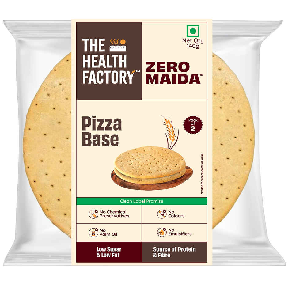The Health Factory Pizza Base | Zero Maida | Whole Wheat Pizza