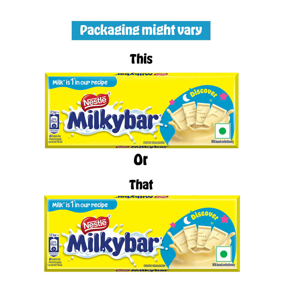 Nestle Milkybar Chocolate, Yummy Creamy Treat, Made with Milk