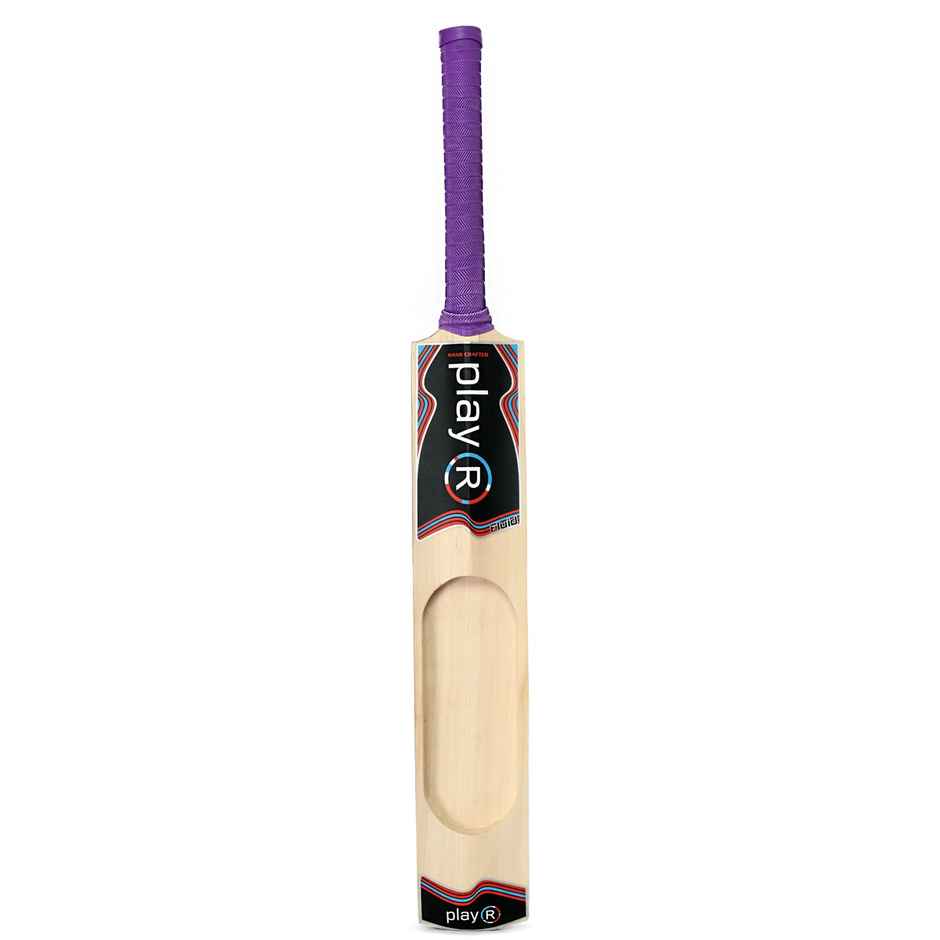 Playr Unisex Adult Cricket Fluid Tennis Kashmir Willow Bat For All Season 6 - Red
