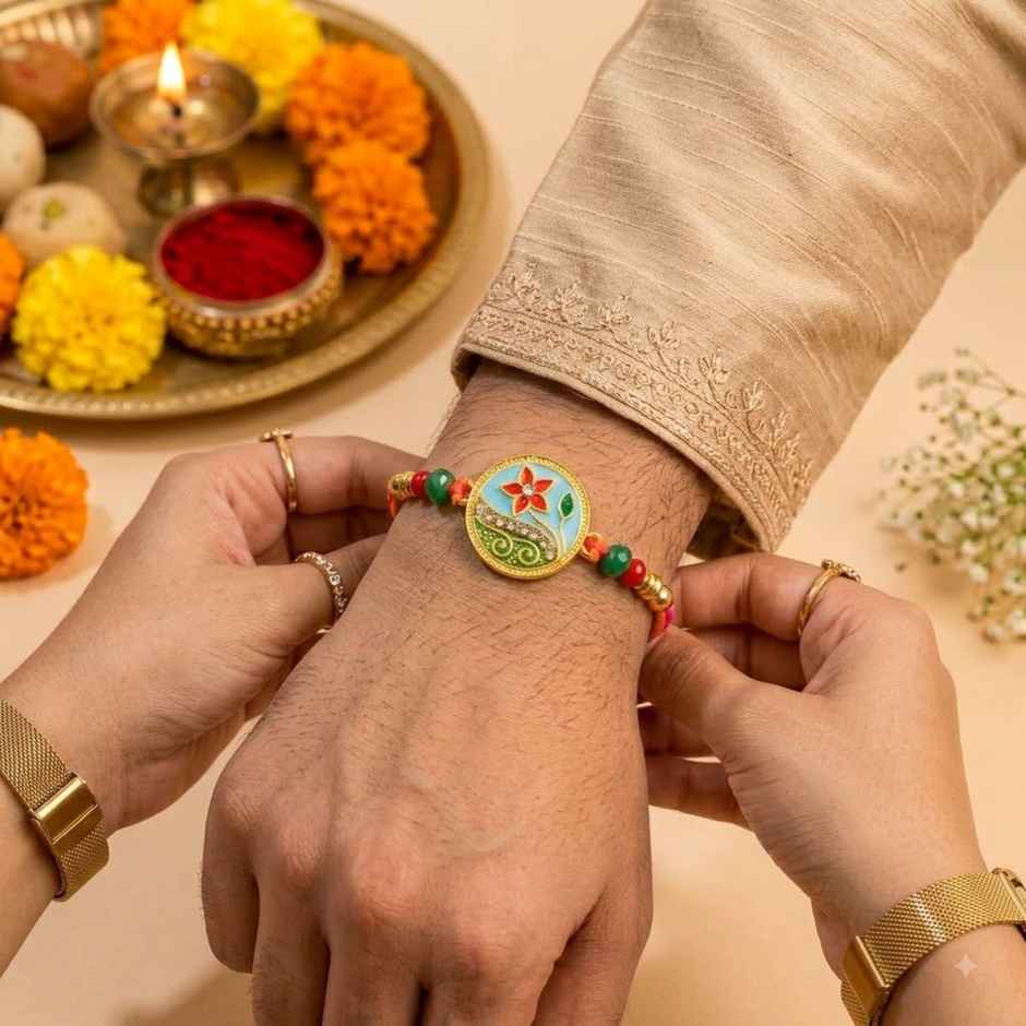 Rakhi for Brother | Blossom Floral | Pack of 1 | Tomuncle